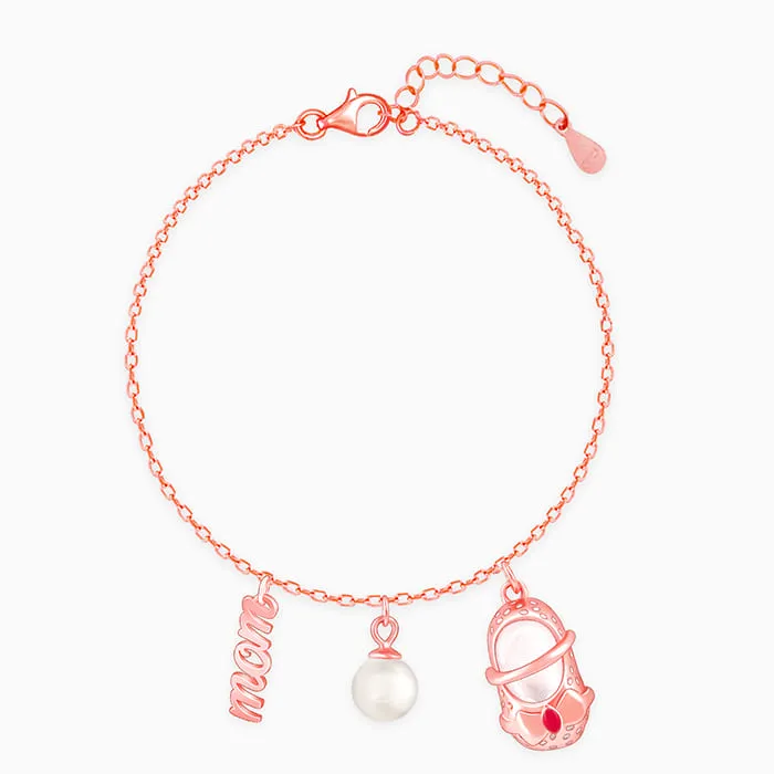 Rose Gold On Mom's Path Bracelet