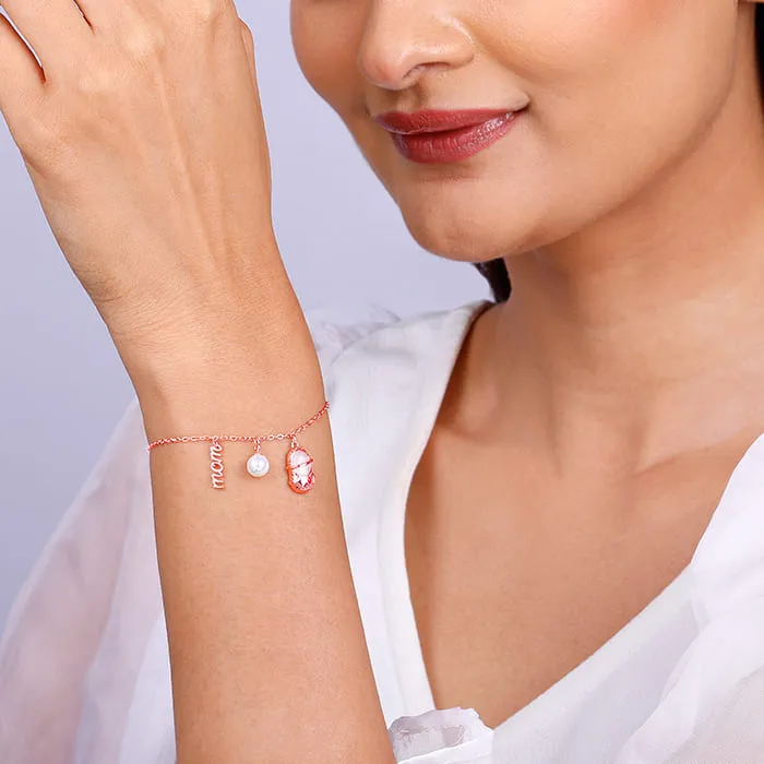 Rose Gold On Mom's Path Bracelet