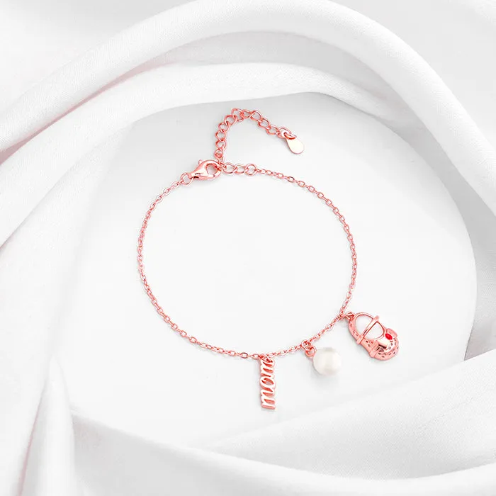 Rose Gold On Mom's Path Bracelet