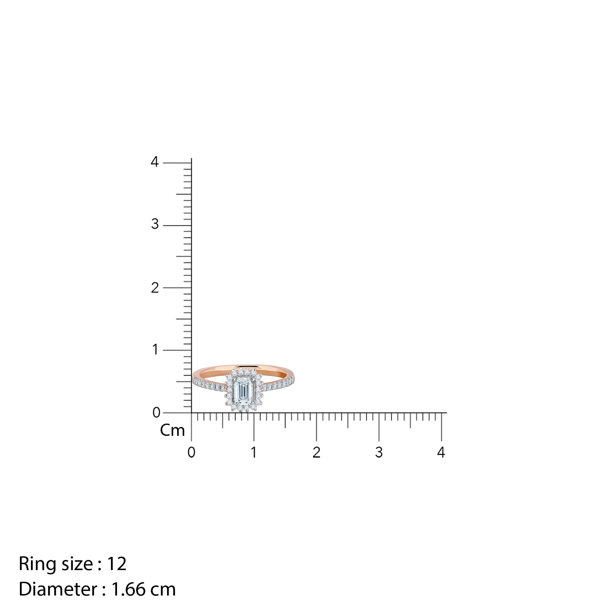 Rose Gold Sanguine Solitaire Diamond Ring