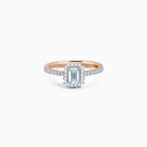 Rose Gold Sanguine Solitaire Diamond Ring