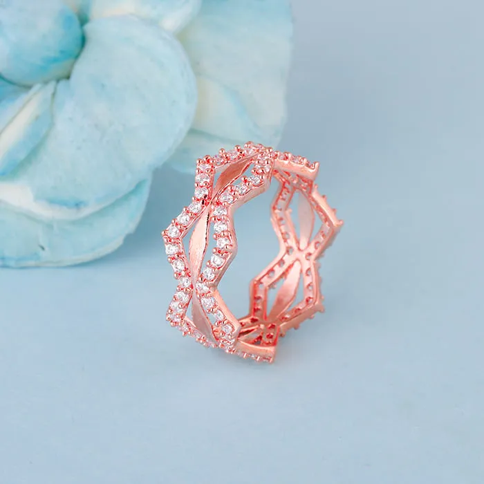 Rose Gold Wavy Dreams Ring