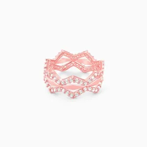 Rose Gold Wavy Dreams Ring