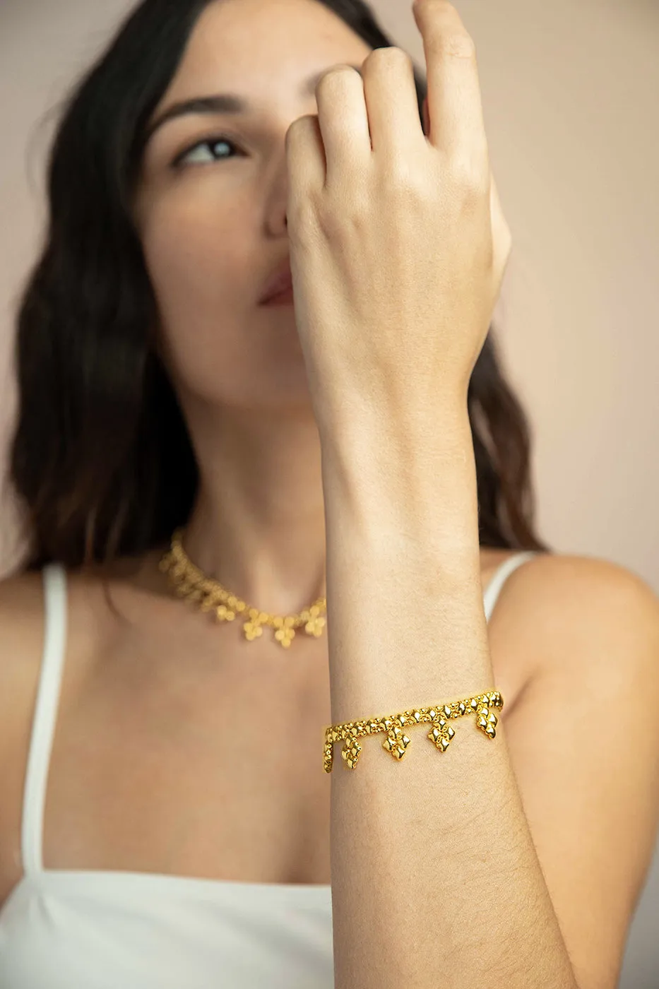 SG Liquid Metal MINI-K-AG Antique Gold Finish Bracelet by Sergio Gutierrez