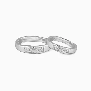 Silver Always Together Couple Bands