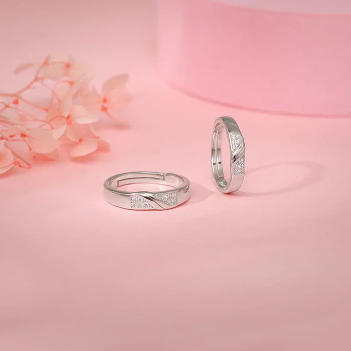 Silver Always Together Couple Bands
