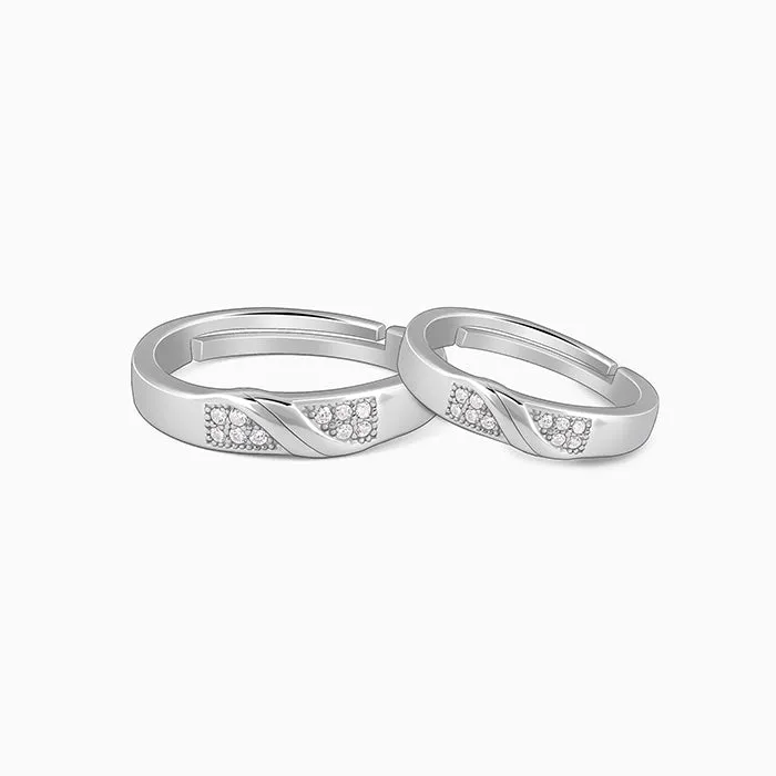 Silver Always Together Couple Bands