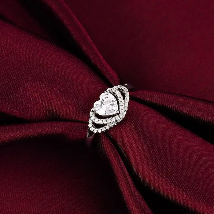 Silver Heart Grows Ring