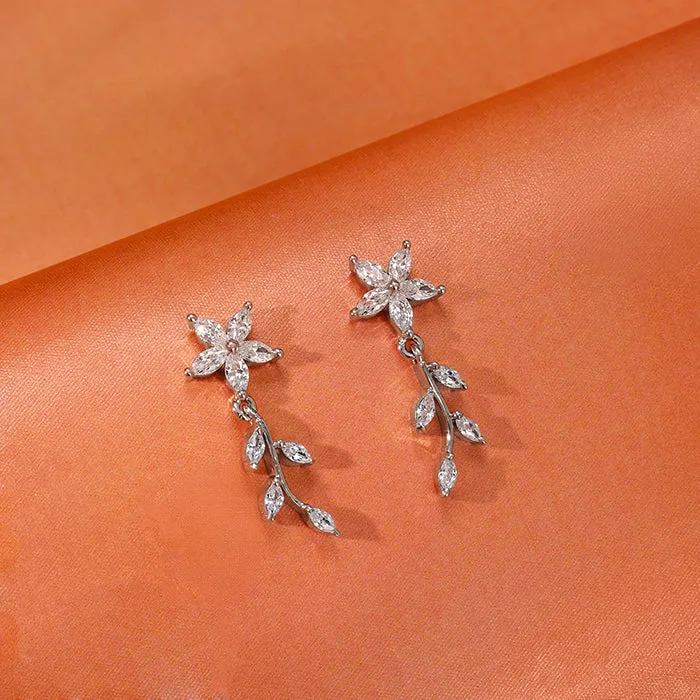 Silver Moonvine Magic Earrings