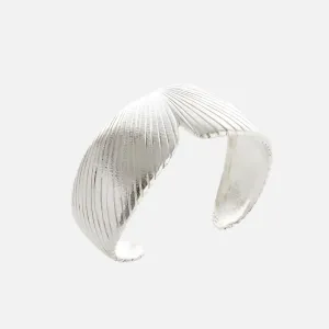 Single Wing Wrap Cuff, Silver
