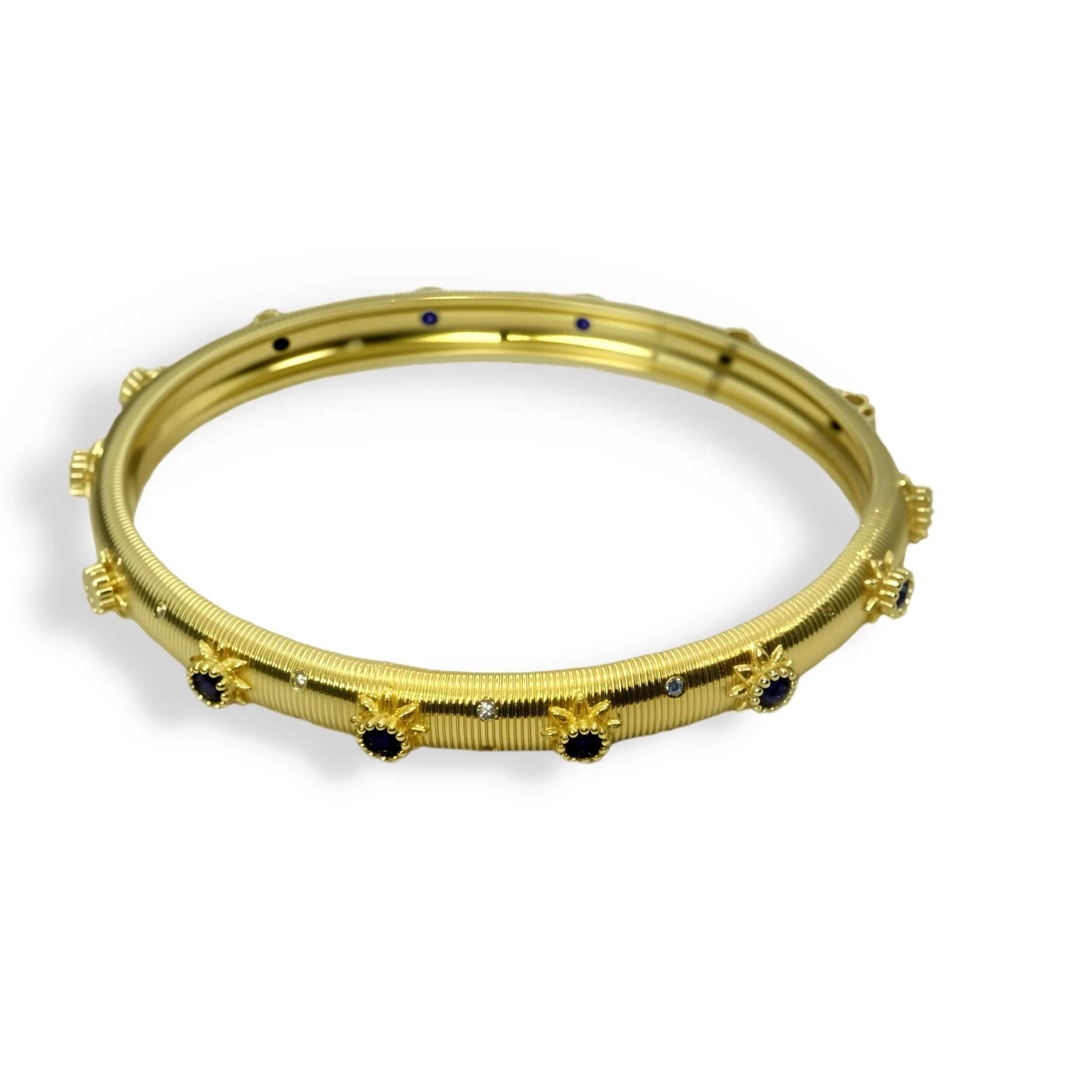 Sol Starburst Bangle Black