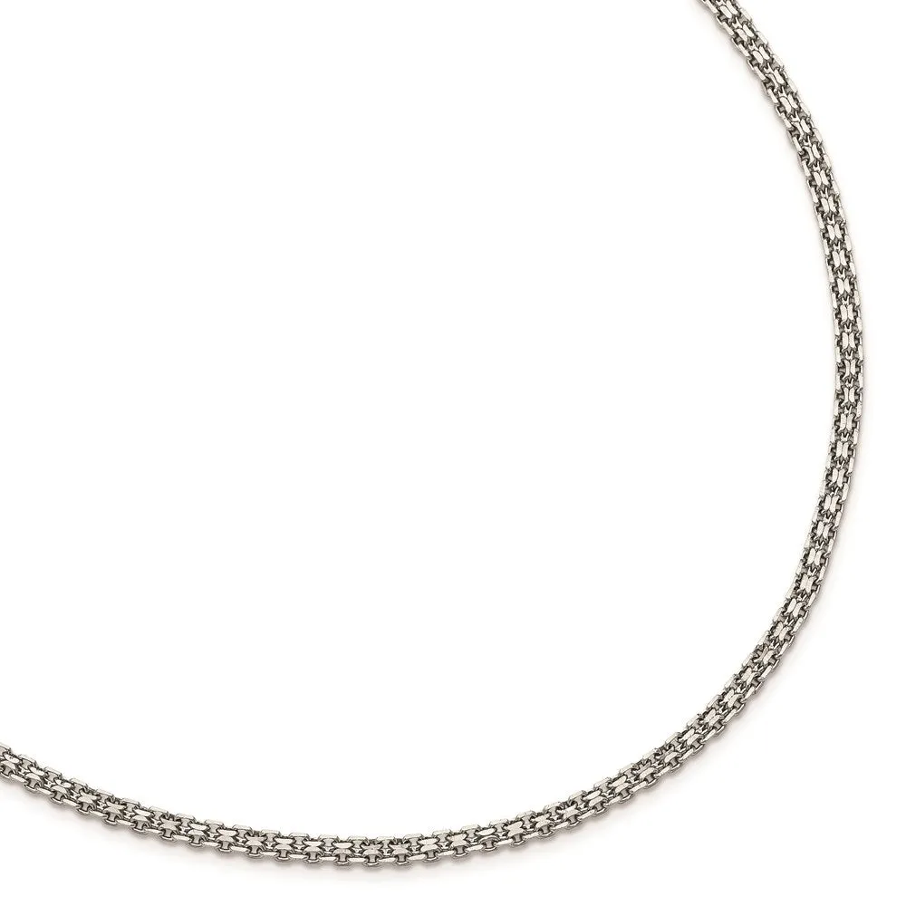 Stainless Steel Polished 3.10mm Bismark Chain | SRN1885