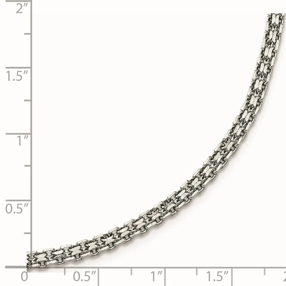 Stainless Steel Polished 3.10mm Bismark Chain | SRN1885