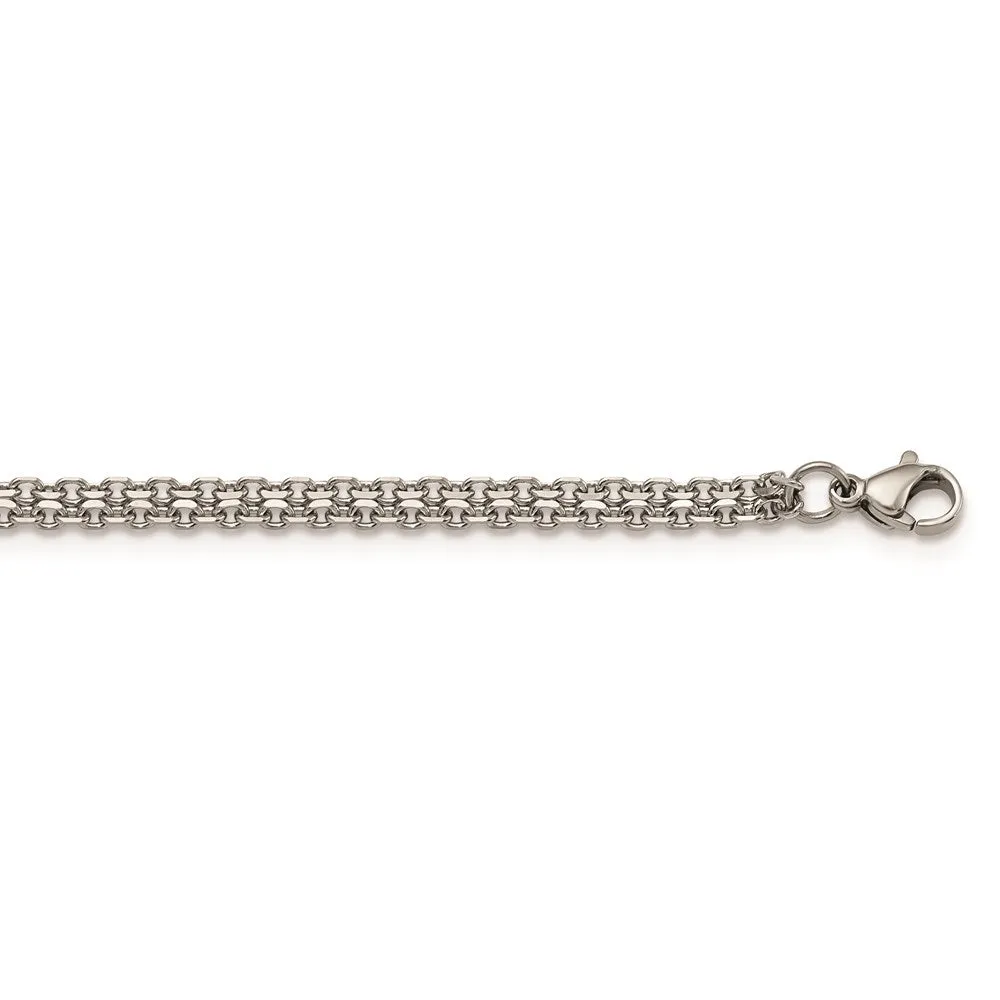 Stainless Steel Polished 3.10mm Bismark Chain | SRN1885