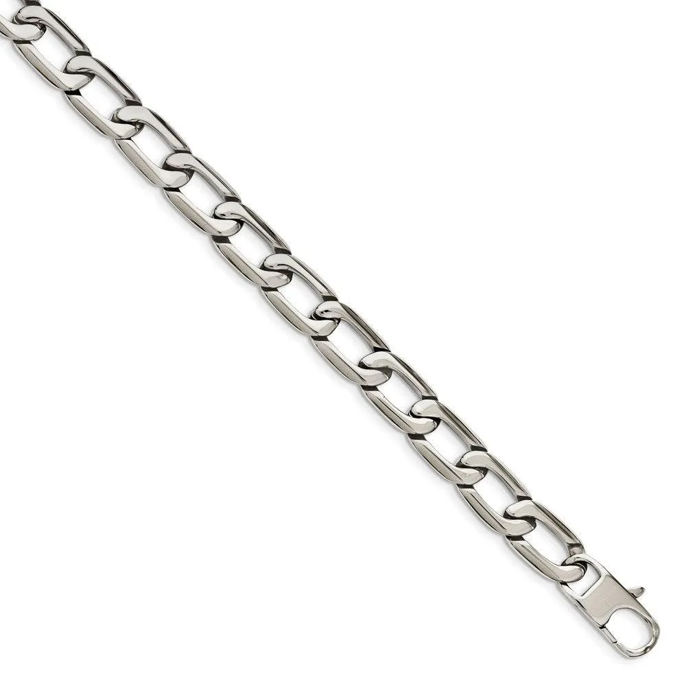 Stainless Steel Polished Squares Necklace
