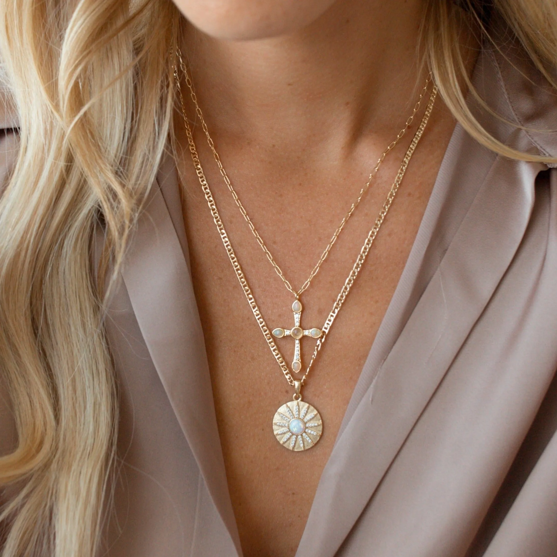 Stargazer Necklace in Opal