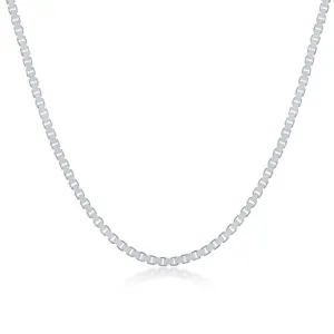 Sterling Silver 1.8mm Box Chain, 22"