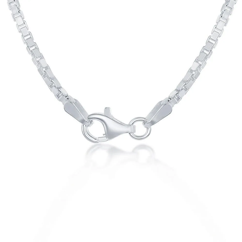 Sterling Silver 1.8mm Box Chain, 22"