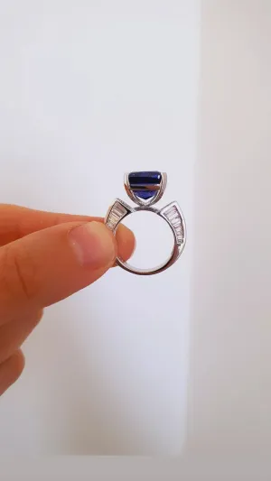 Tanzanite Lora Ring in 925 Sterling Silver