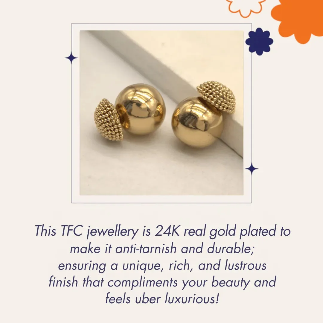 TFC Reversible Coin Gold Plated Pendant Necklace