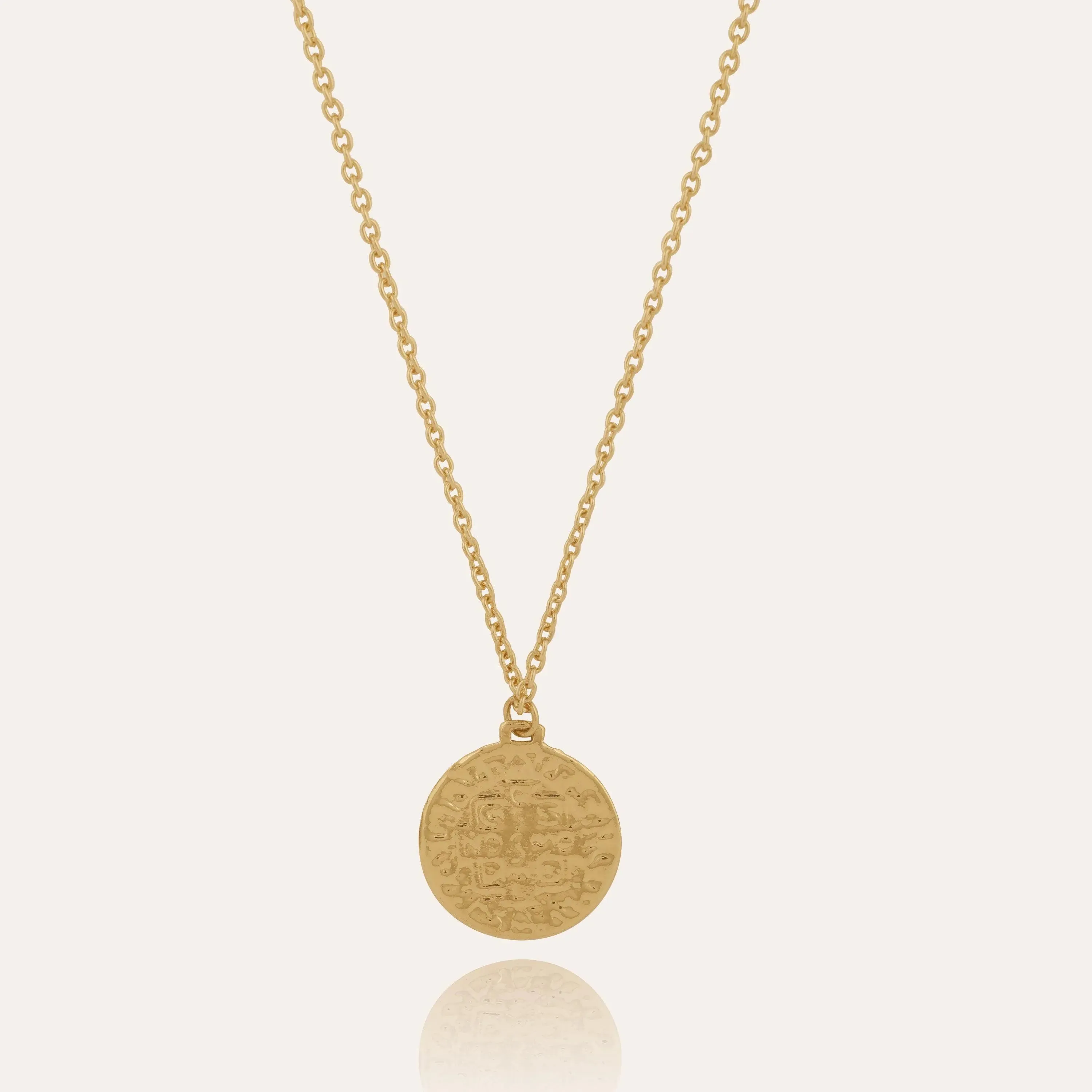 TFC Reversible Coin Gold Plated Pendant Necklace