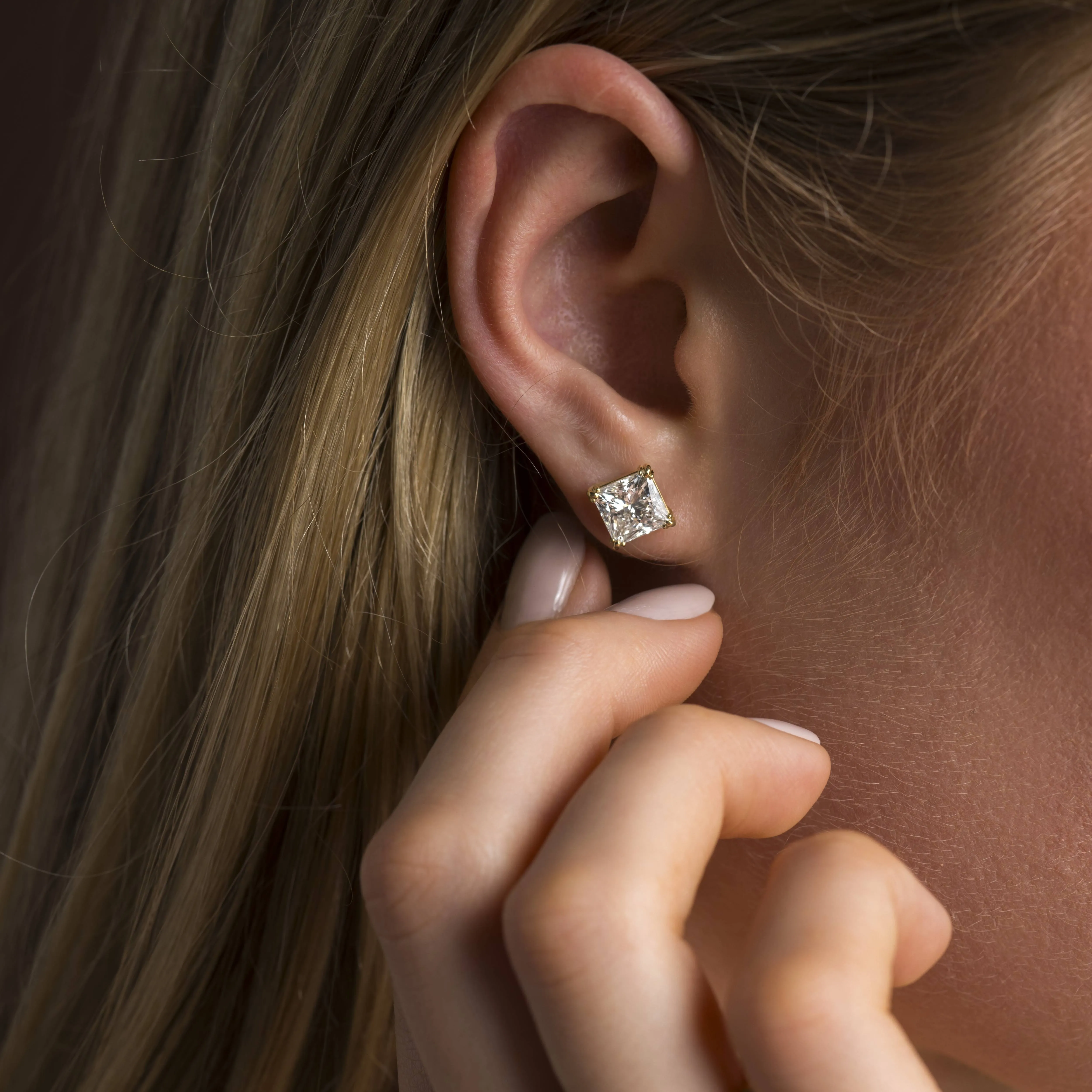 Threaded Studs, Princess Cut
