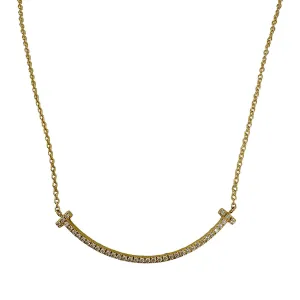 Tiffany & Co.Smile Diamond Pendant  Necklace