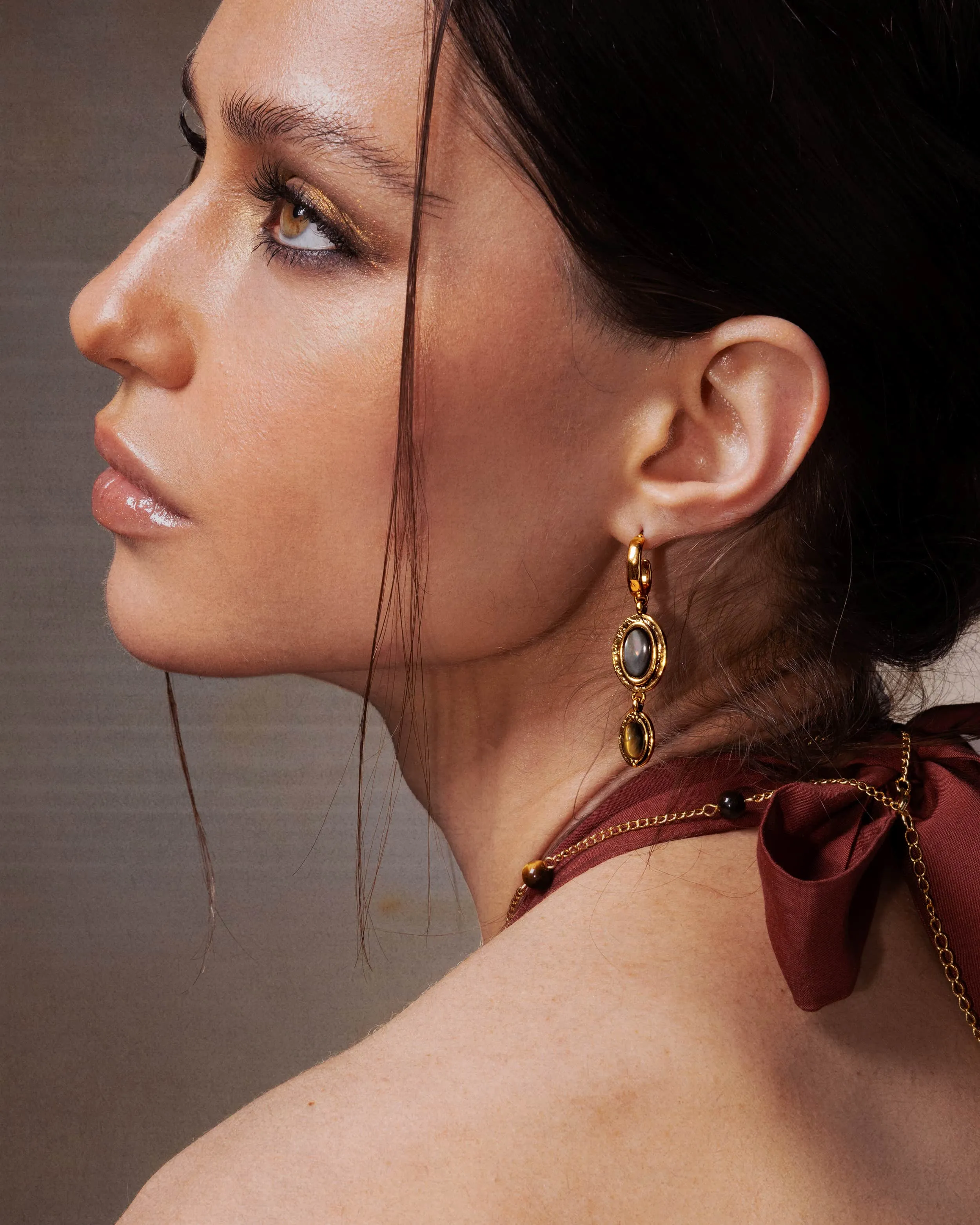 Tiger's Gaze Earrings