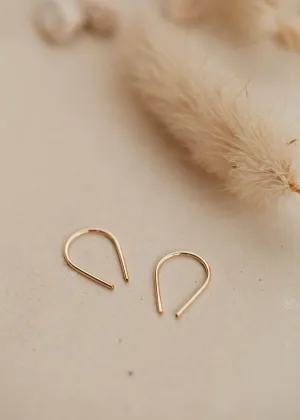 Tiny Horseshoe Earrings