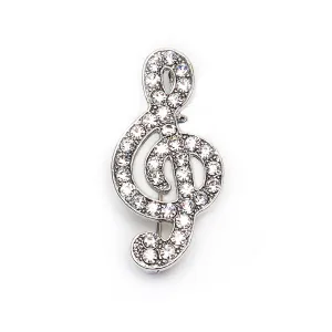 Treble Clef Brooch