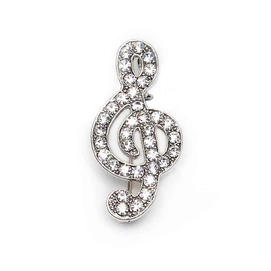 Treble Clef Brooch