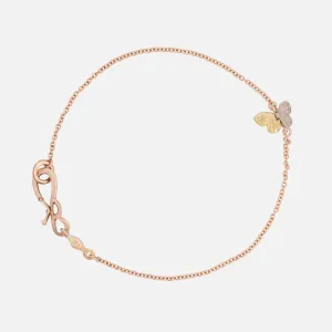 Tricolor Tiny Asterope Migration Chain Bracelet