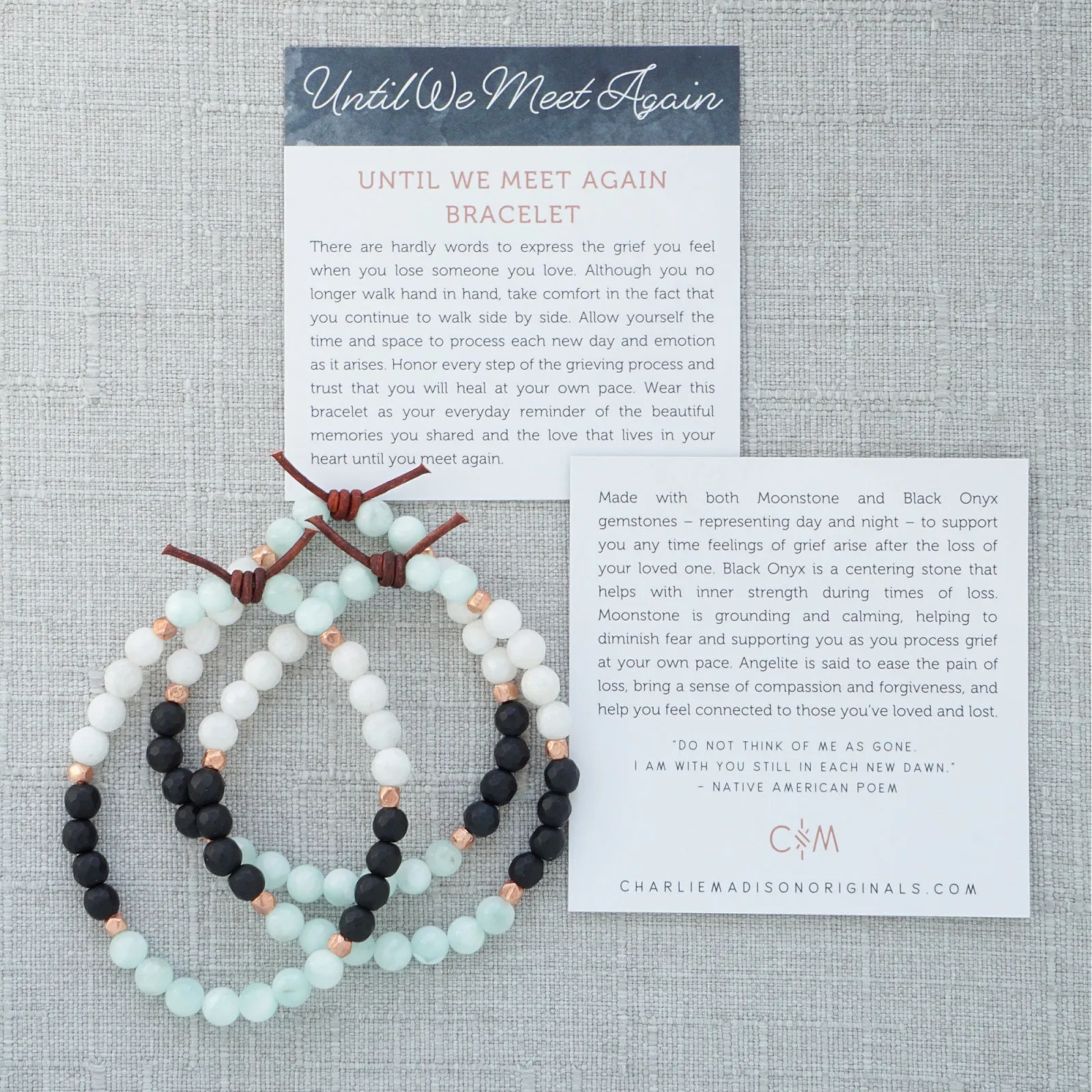 Until We Meet Again Mini Bracelet - Angelite | A Bereavement Bracelet