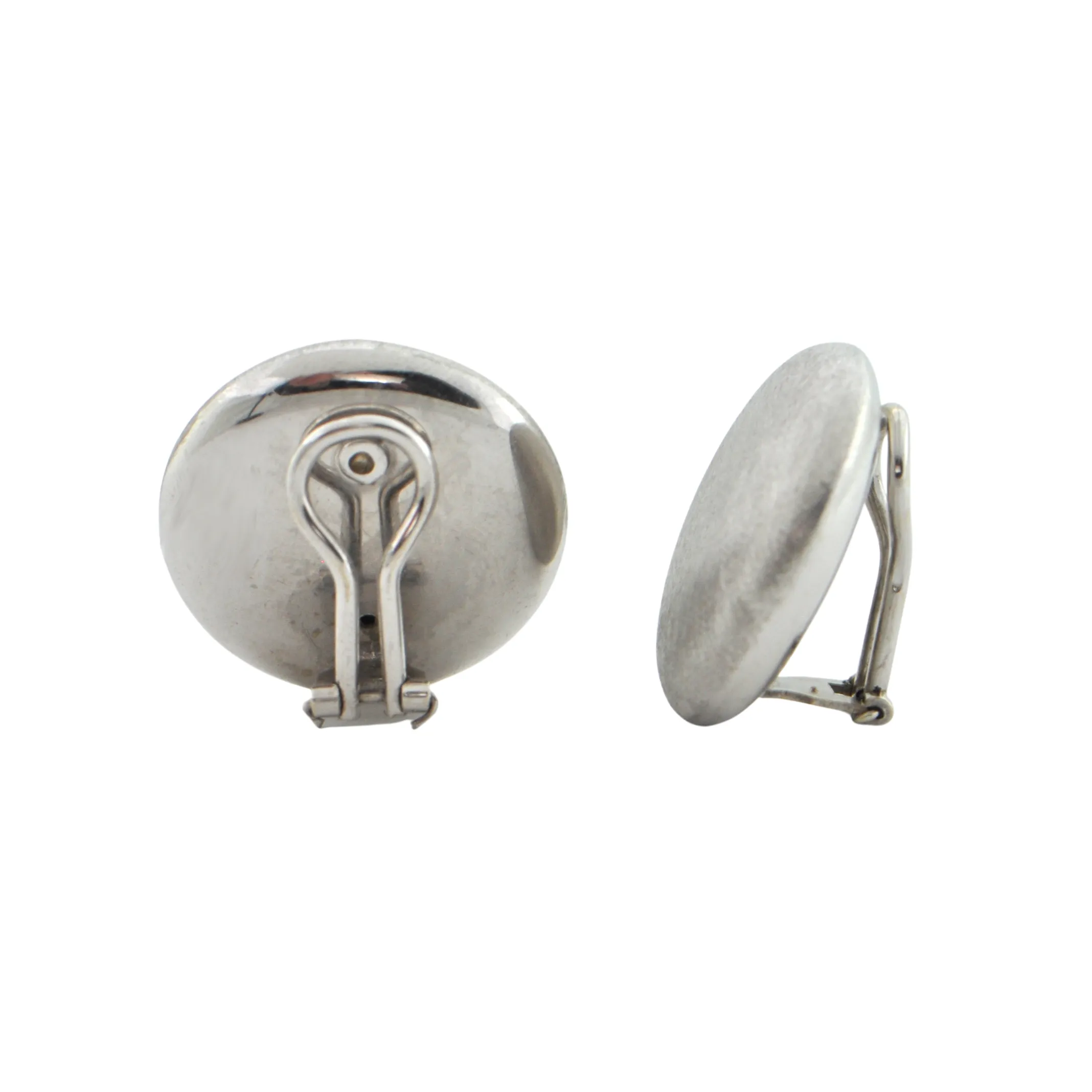Vintage 18K White Gold Earrings