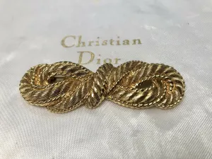 Vintage Christian Dior Gold Plated Brooch