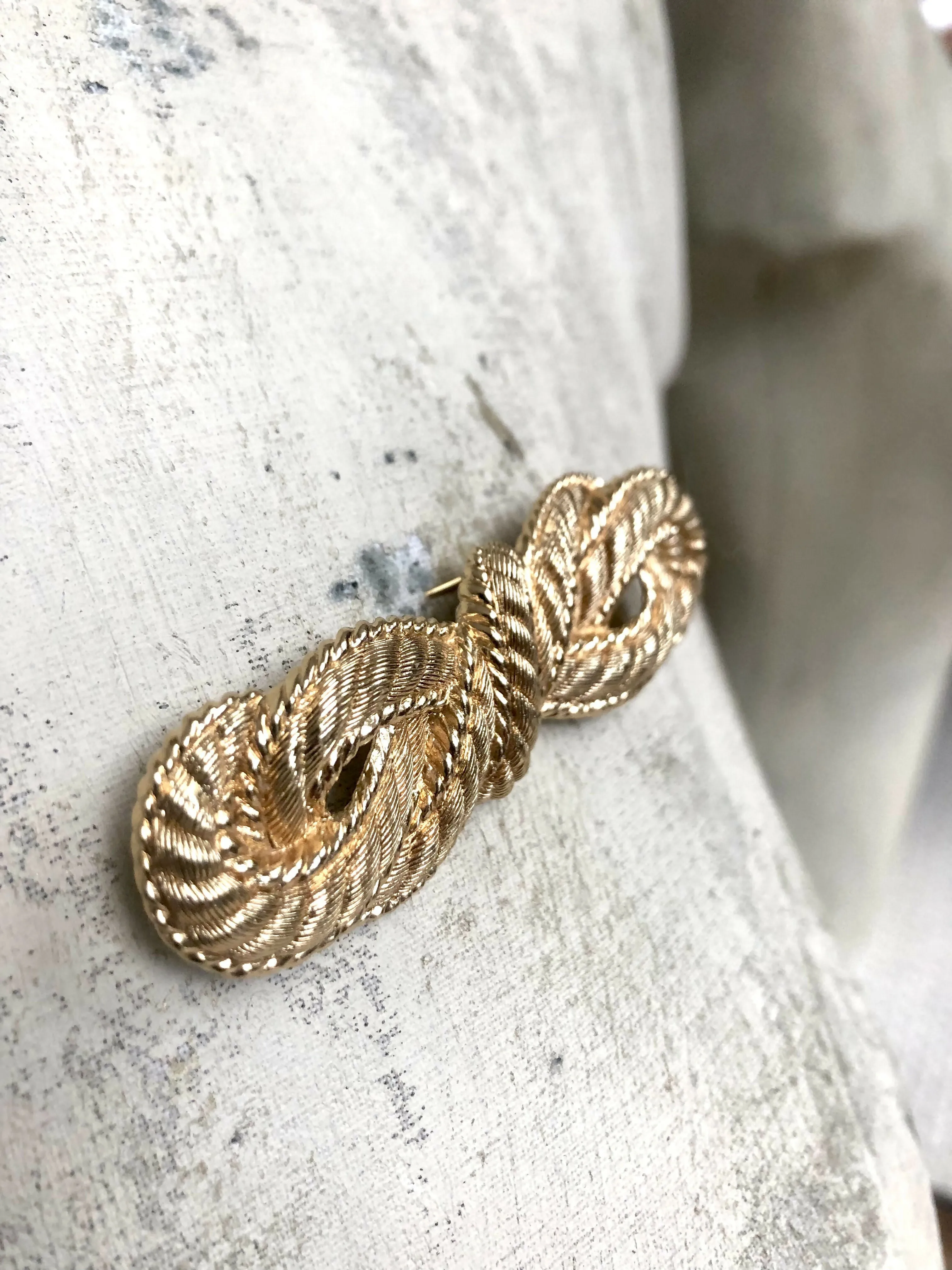 Vintage Christian Dior Gold Plated Brooch