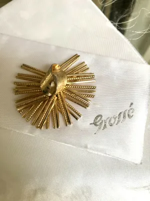 Vintage Grosse (Dior Designer) 1960's Gold Plated Brooch