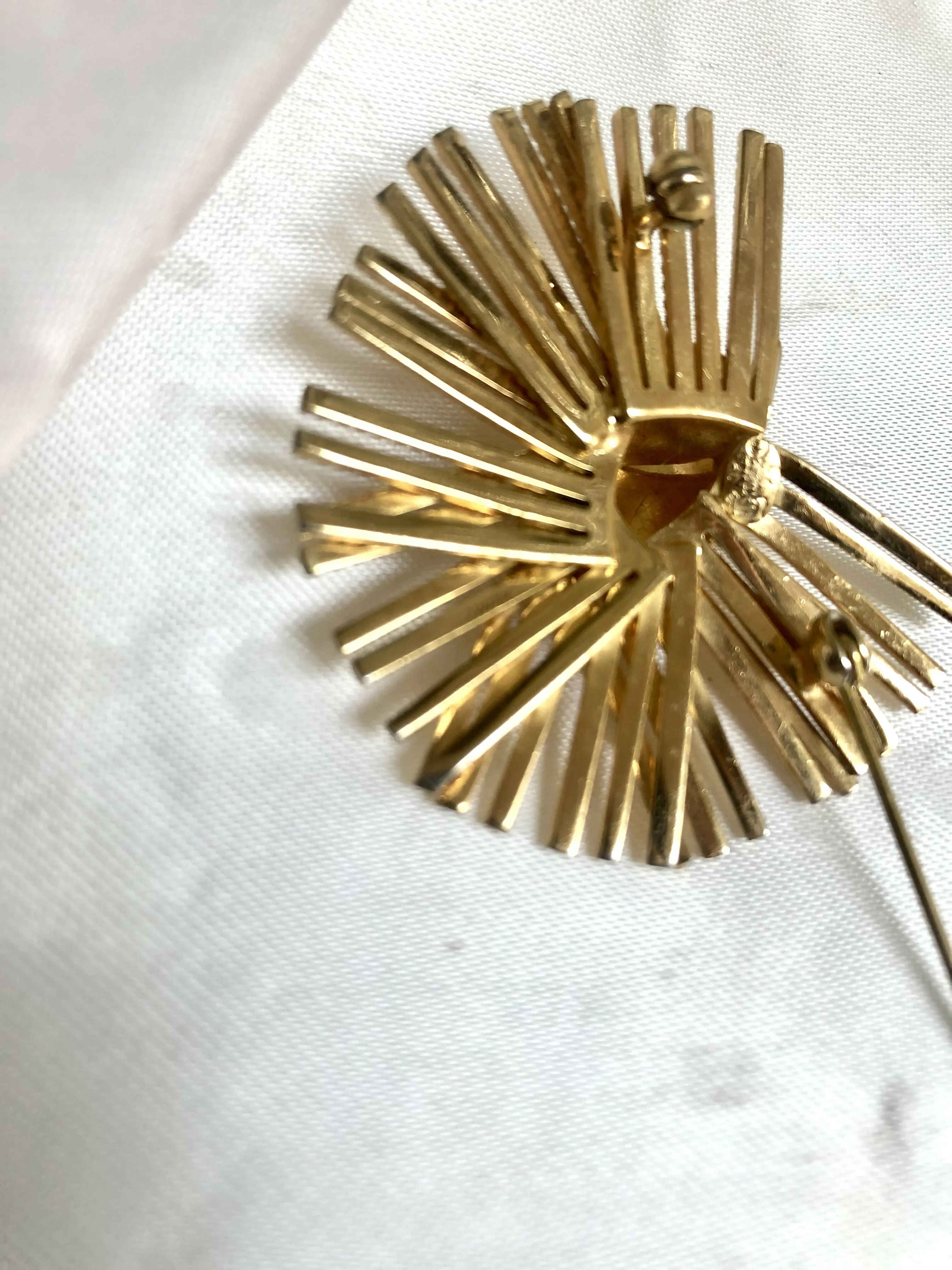 Vintage Grosse (Dior Designer) 1960's Gold Plated Brooch