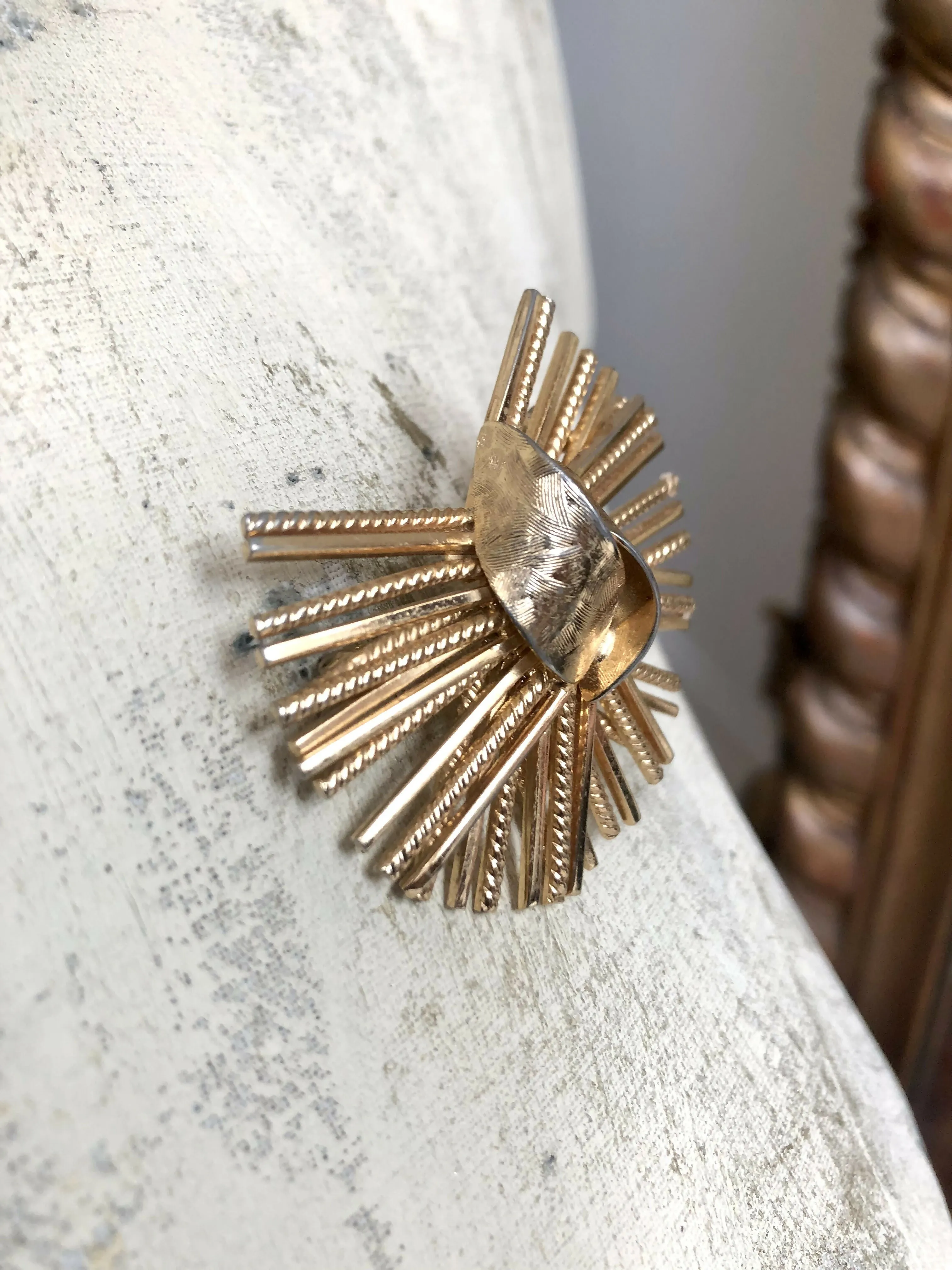 Vintage Grosse (Dior Designer) 1960's Gold Plated Brooch