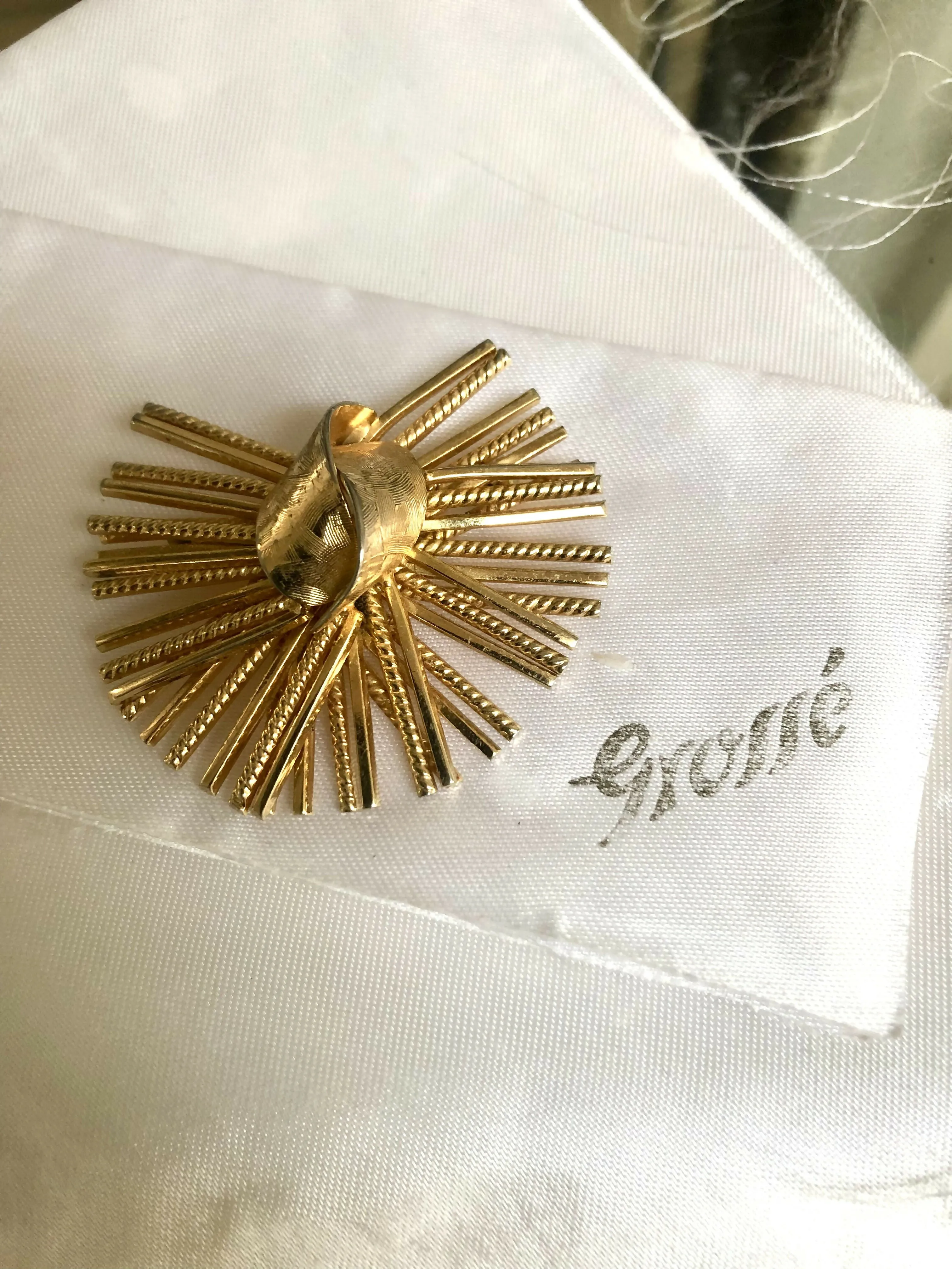 Vintage Grosse (Dior Designer) 1960's Gold Plated Brooch