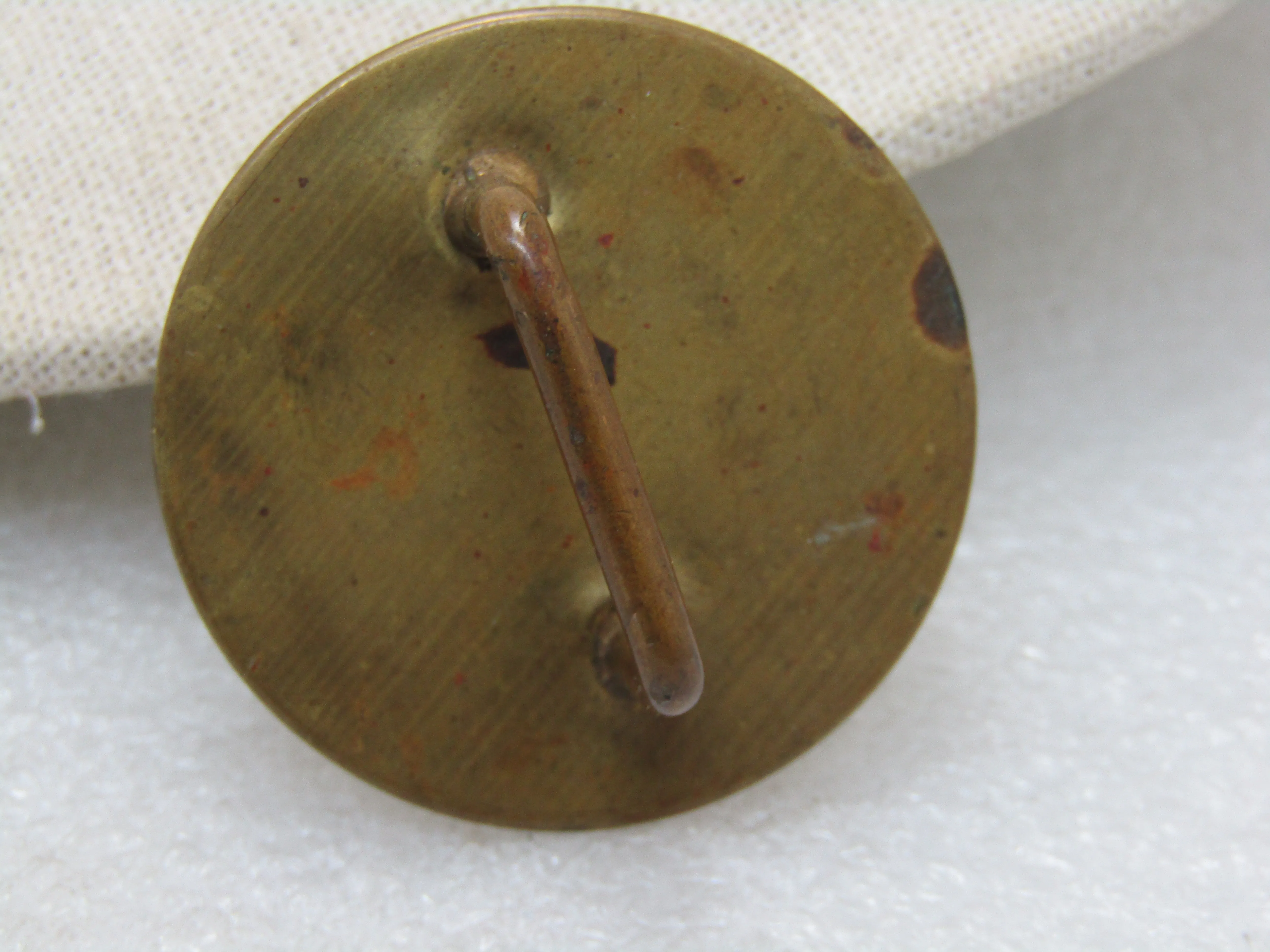 Vintage Horse with Bit Bridal Rosette Button, 1.75", Round