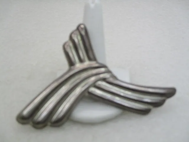 Vintage Sterling Silver Waterfall Brooch, Mexico, Signed TL-62, 29.06 gr.  3" Statement