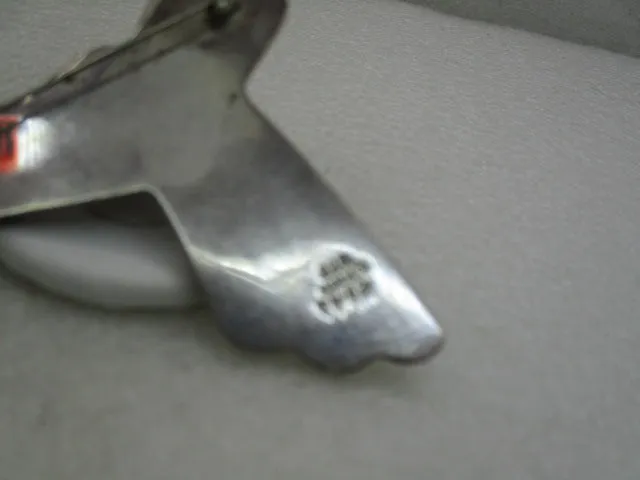 Vintage Sterling Silver Waterfall Brooch, Mexico, Signed TL-62, 29.06 gr.  3" Statement