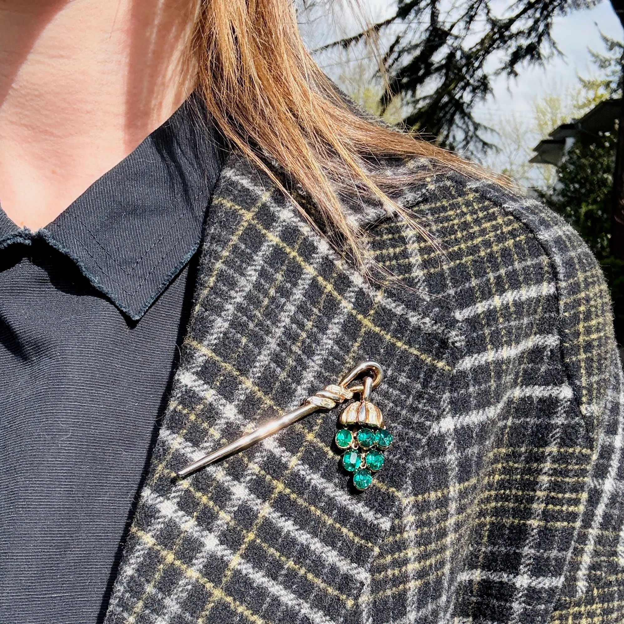 Whimsical Crown Trifari Lantern Brooch