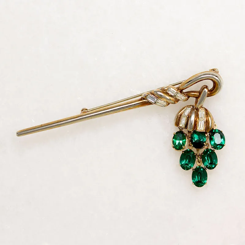 Whimsical Crown Trifari Lantern Brooch
