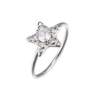 Zirconia Star Ring