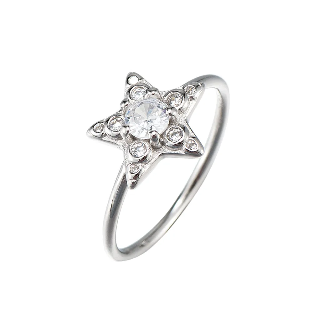 Zirconia Star Ring